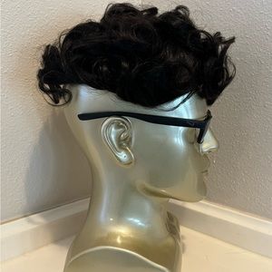 Men’s human hair 6x8 black dark brown toupee